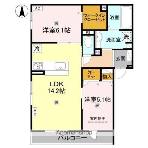 DーROOM速見町の間取り写真