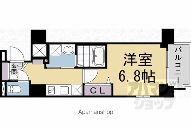 エステムコート京都 梅小路公園の間取り写真
