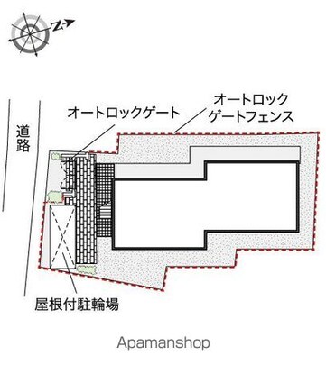 レオパレスきのした荘[1K/19.87m2]の配置図