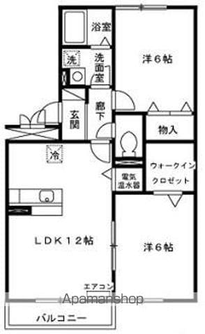 エルスリーモナミの間取り写真