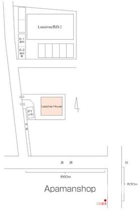 Ｌｅｓａｉｒｅｓ　Ｈｏｕｓｅ[3LDK/88.59m2]の配置図