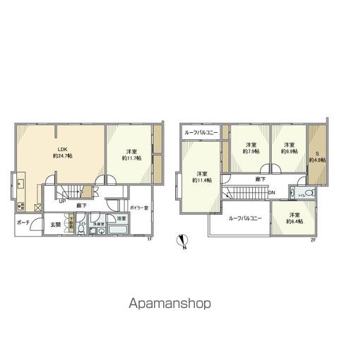 【高根台戸建の間取り】