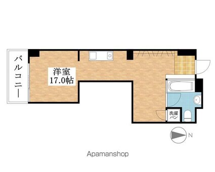 ＦＬＡＴＳ　ＧＡＺＥＲＹ[1R/36.07m2]の間取図