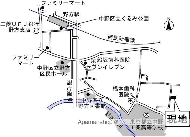 メープルハウス 102 ｜ 東京都中野区野方３丁目6-35（賃貸アパート1LDK・1階・34.15㎡） その16