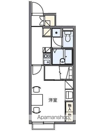 レオパレス馬木[1K/23.61m2]の間取図