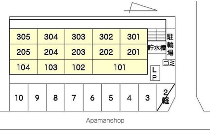 プレシャスタイム新北[1K/24.36m2]の配置図