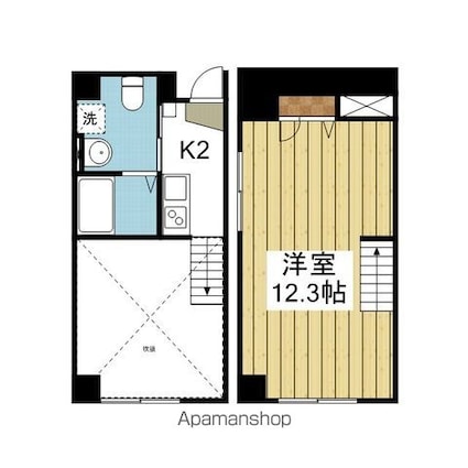 グリーンビュー西堀端[1K/25.49m2]の間取図