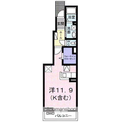 ラルーチェ[1R/32.94m2]の間取図