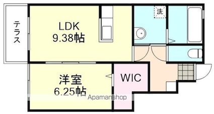 タラッサ[1LDK/42.24m2]の間取図