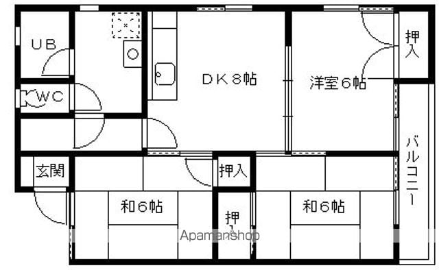 フラワーヒルズの間取り