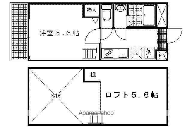 ロフティ智恵光院南の間取り写真