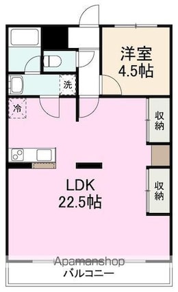 カワイマンションⅡ[1LDK/66.56m2]の間取図