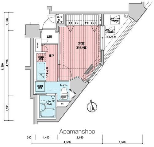 メインステージ大手町の間取り