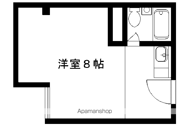 京都市烏丸線 北山駅 徒歩10分 3階建 築33年の間取り写真