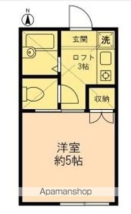 スリーワン[1K/17.08m2]の間取図