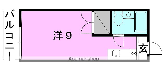 コーポ松下[1R/18.95m2]の間取図