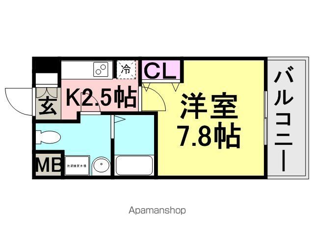 レジュールアッシュ尼崎駅前の間取り写真