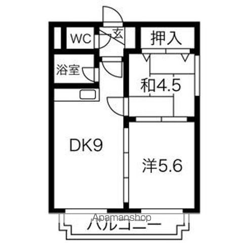 パルコート南郷の間取り写真