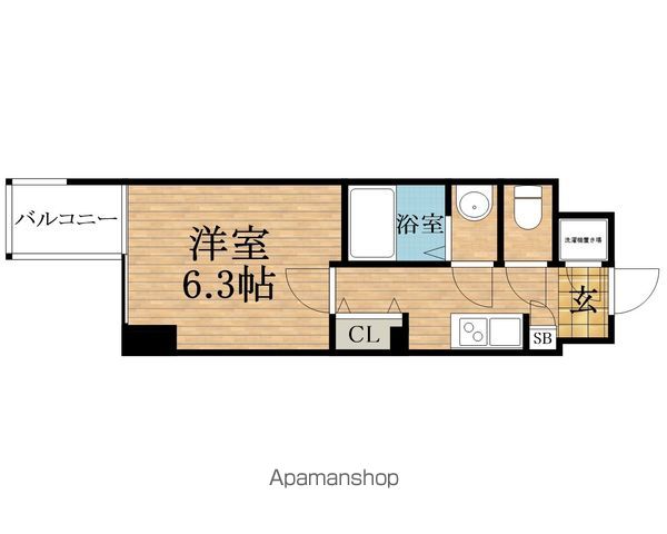 プレミアムコート谷町四丁目の間取り写真