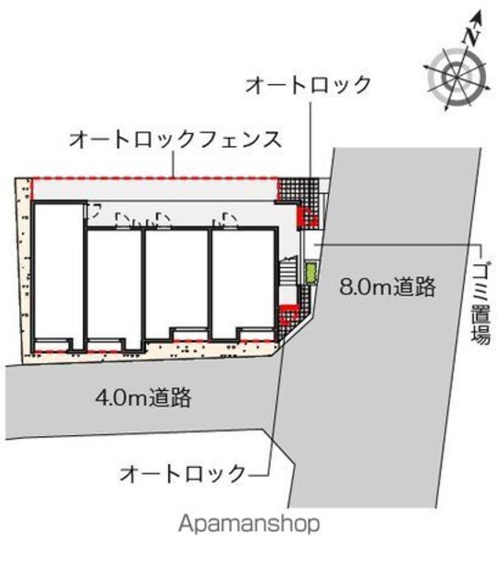 クレイノエスペランサ[1K/20.99m2]の配置図