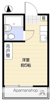 メゾン・ド・ジャルダン[1R/14.81m2]の間取図