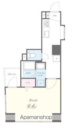 ディアコートジュリー[1K/31.82m2]の間取図