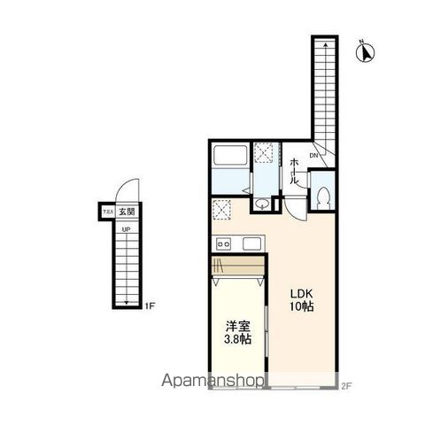 ウェルスクエア等々力[1LDK/37.67m2]の間取図