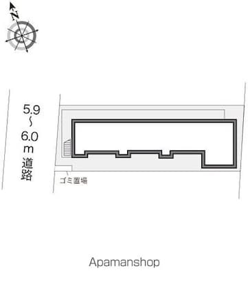 レオパレスＹ’ｓハウス[1K/19.68m2]の配置図