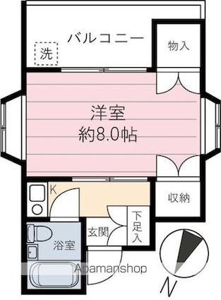 ＭＫハイム幡ヶ谷[1K/20m2]の間取図