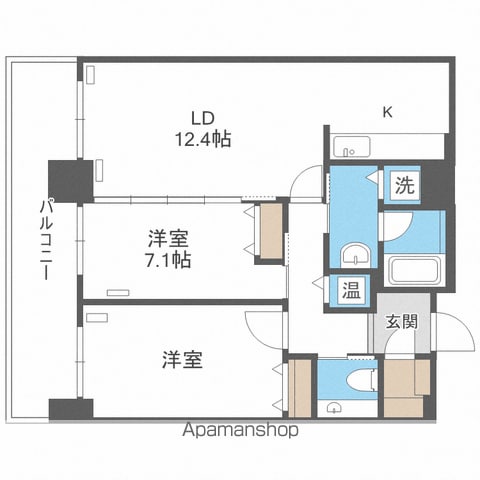 Dグラフォート札幌ステーションタワーの間取り写真