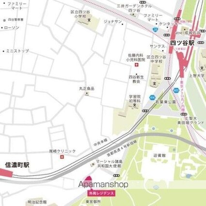外苑レジデンス[2LDK/86.58m2]の配置図