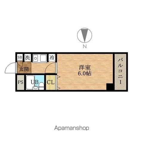 【大阪市福島区海老江のマンションの間取り】