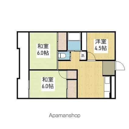 酒井ビル[3DK/49.41m2]の間取図