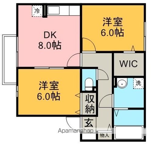 川越線 笠幡駅 徒歩37分 2階建 築17年の間取り写真