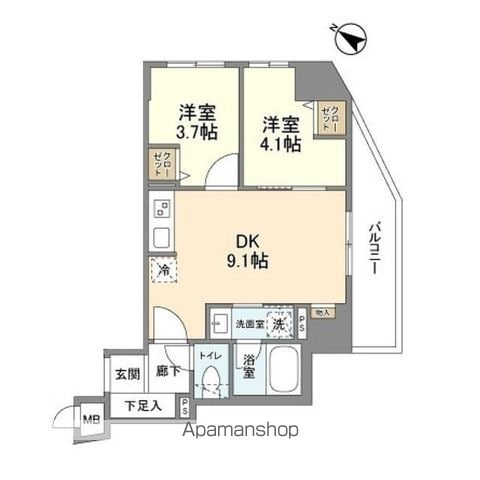 リビオメゾン日本橋久松町の間取り写真