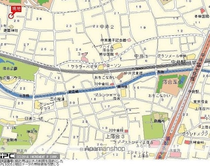 東京都新宿区中井２丁目[1K/21.83m2]の配置図