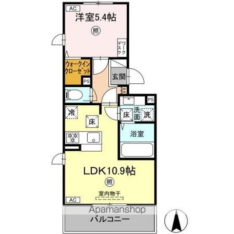 SAKURA A棟の間取り写真
