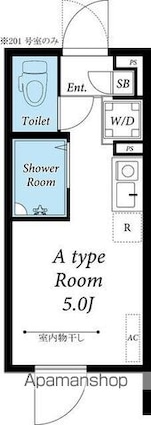 リブリ・Ｄｅａｒ　ｃｏｕｒｔ[1R/12.42m2]の間取図