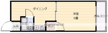 メゾン・ドウエスト[1DK/22m2]の間取図