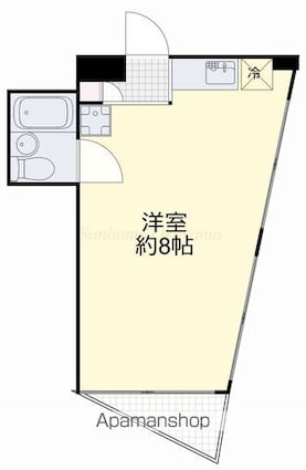 Ｋ２ビル[1R/18m2]の間取図
