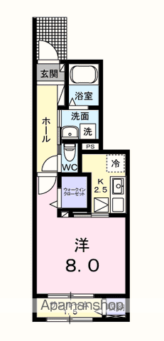 【フォンターナ・ガルボⅠの間取り】