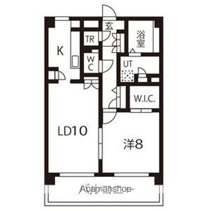 エルーデメイファ[1LDK/58.5m2]の間取図