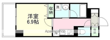 ＮＦ青葉[1K/26.19m2]の間取図