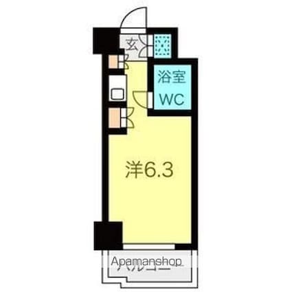 朝日プラザ名古屋ターミナルスクエア[1R/17.55m2]の間取図