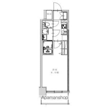ＳーＲＥＳＩＤＥＮＣＥ金山ａｌｔａｎｏ（アルターノ）[1K/24.07m2]の間取図