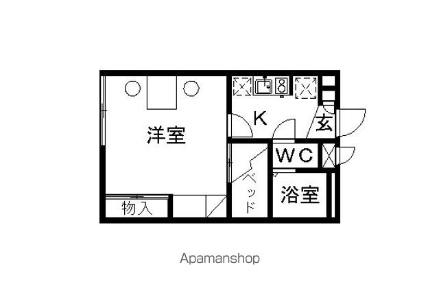 レオパレスアンジェヴィラージュの間取り写真