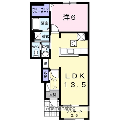 Ｎレジデンス　ネオⅡ[1LDK/50.33m2]の間取図
