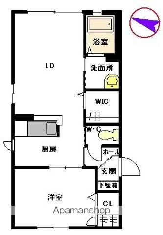 【シャーメゾン那珂の間取り】