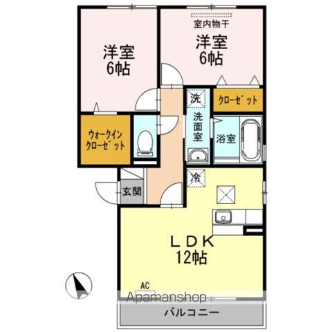 ルベール曙 A棟の間取り写真