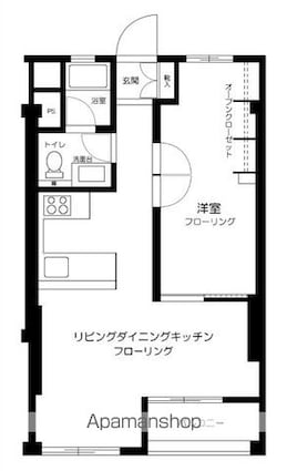 東京都港区三田１丁目[1LDK/50.22m2]の間取図